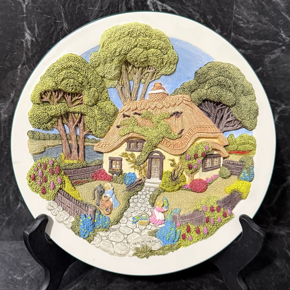 DAVENPORT STUDIOS “Lilac Cottage” Collector Plate #1427A - Picture 2 of 13